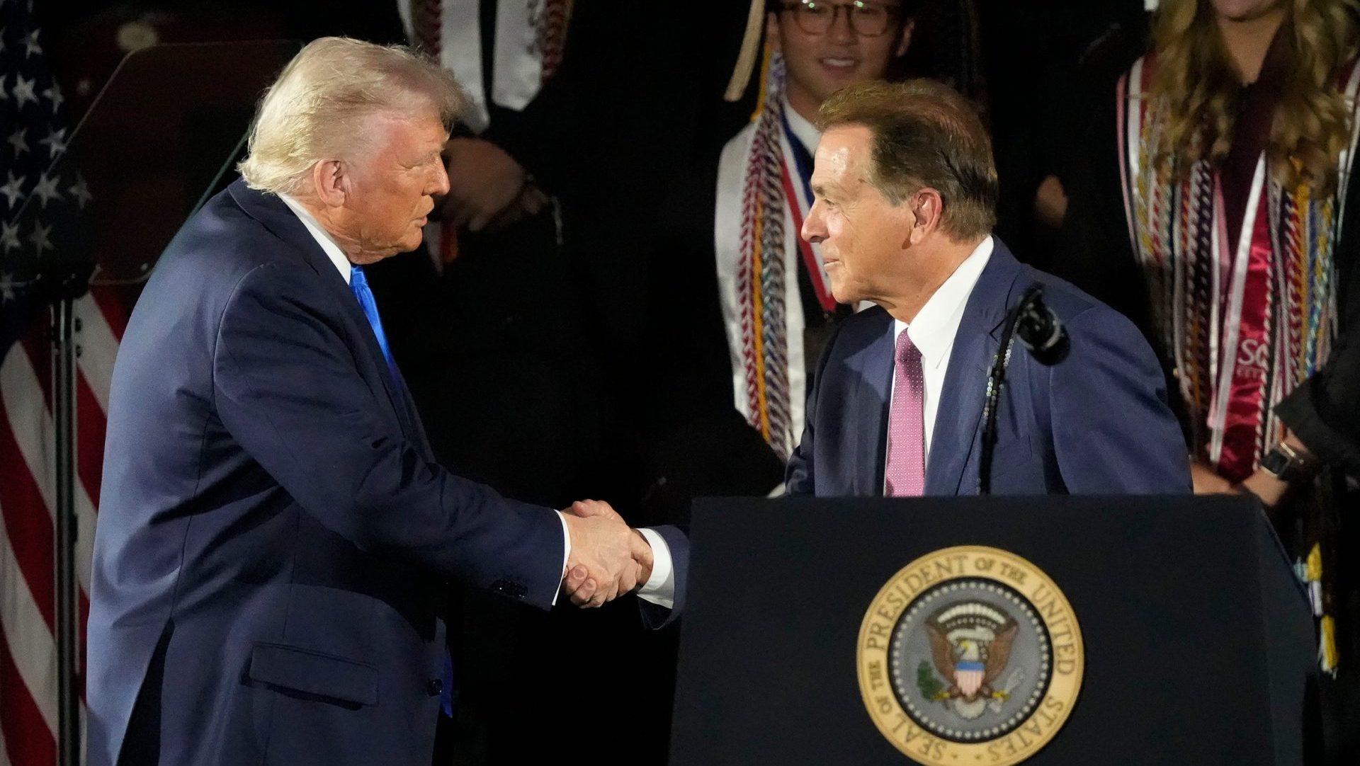 Trump and Nick Saban