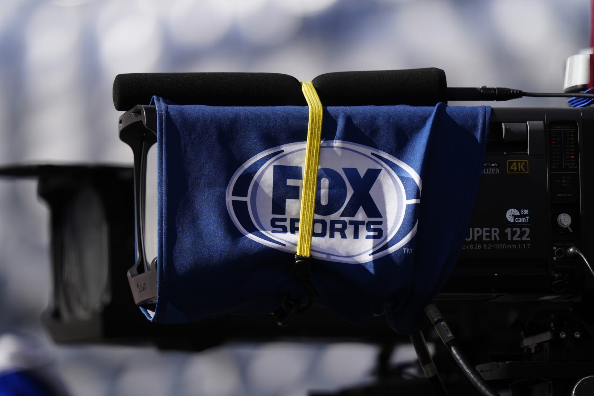 Dec 21, 2025; Denver, Colorado, USA; General view of a Fox Sports broadcast camera before the game between the Jacksonville Jaguars Denver Broncos at Empower Field at Mile High.