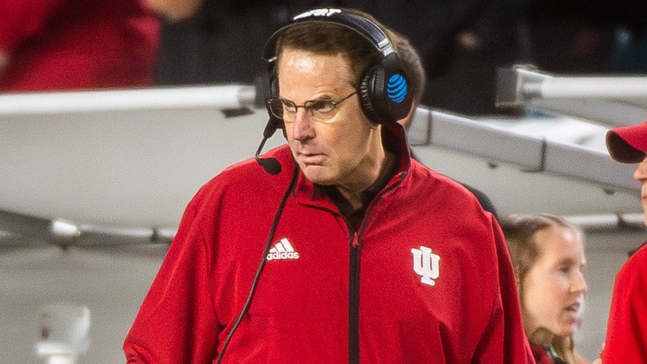 Indiana Head Coach Curt Cignetti watches during the College Football Playoff National Championship college football game at Hard Rock Stadium in Miami Gardens on Monday, Jan. 19, 2026.