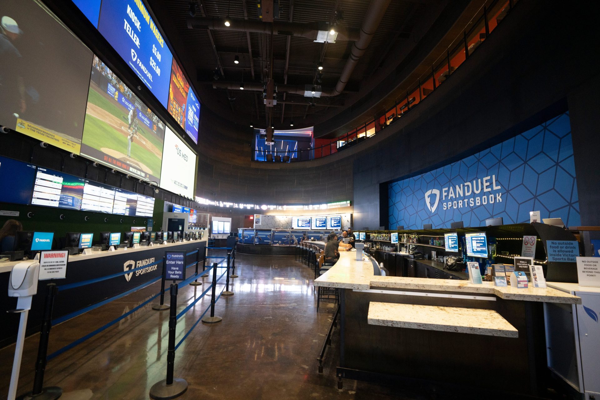 Jul 25, 2025; East Rutherford, NJ, USA; FanDuel Sportsbook at Meadowlands Racing & Entertainment.