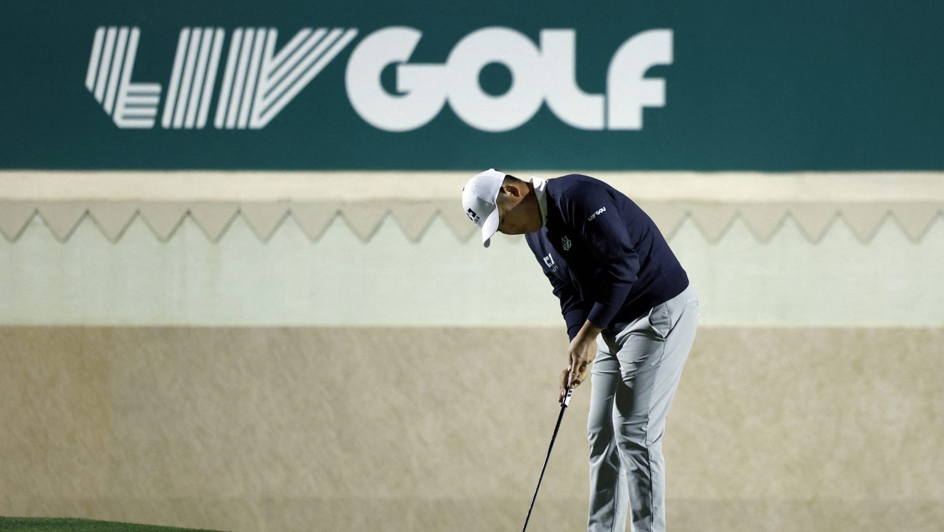 [US, Mexico & Canada customers only] Feb 4, 2026; Riyadh, SAUDI ARABIA; Byeong Hun An in action during the first round of play at LIV Golf Riyadh at the Riyadh Golf Club.