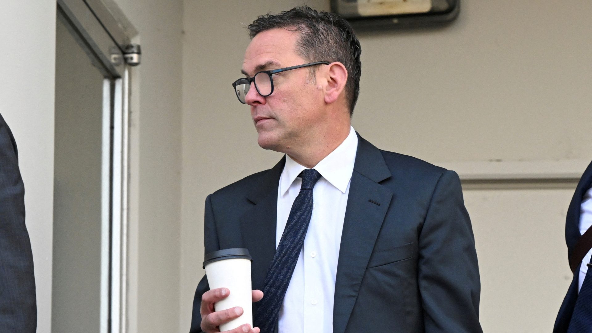 FILE PHOTO: James Murdoch arrives at the court for the hearing on the contentious matter of succession of Rupert Murdoch's global television and publishing empire, in Reno, Nevada, U.S. September 18, 2024. REUTERS/Andy Barron/File Photo