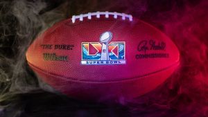 Apex, NC - February 15, 2026: Portrait of the Super Bowl LXI 61 Football.