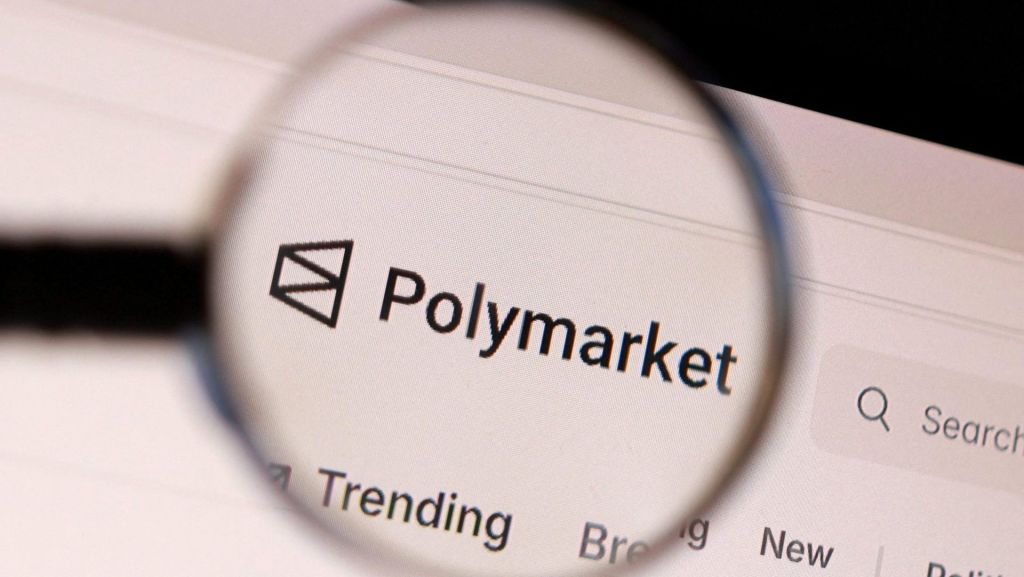 FILE PHOTO: Polymarket logo appears in this illustration taken April 22, 2026. REUTERS/Dado Ruvic/Illustration/File Photo