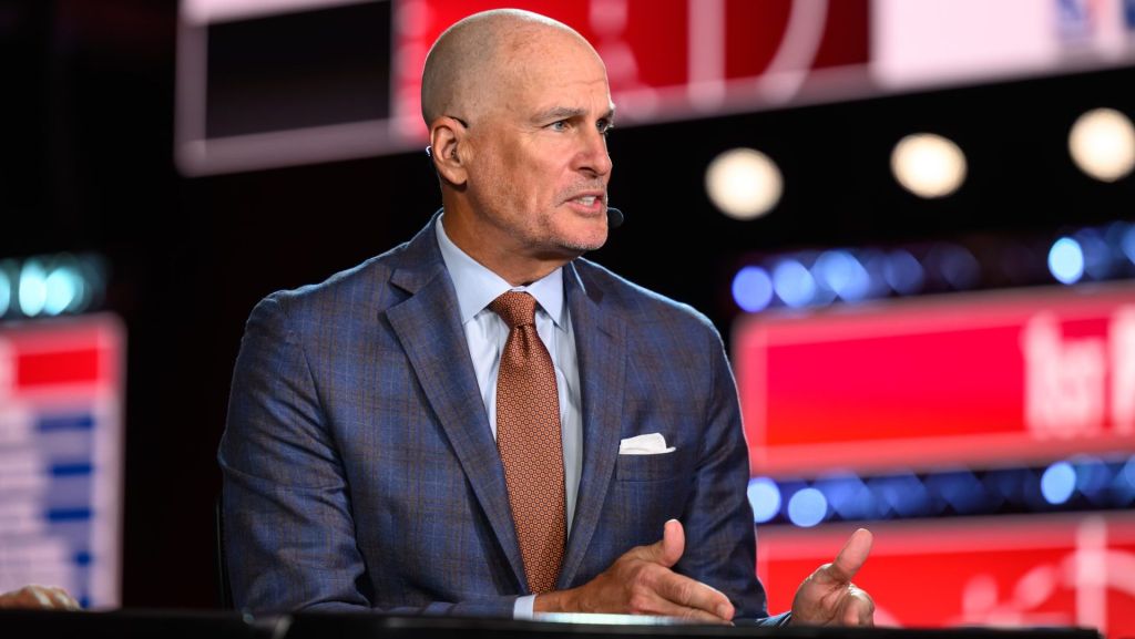 Chicago, IL - May 10, 2026: Jay Bilas during the 2026 NBA Draft Lottery.