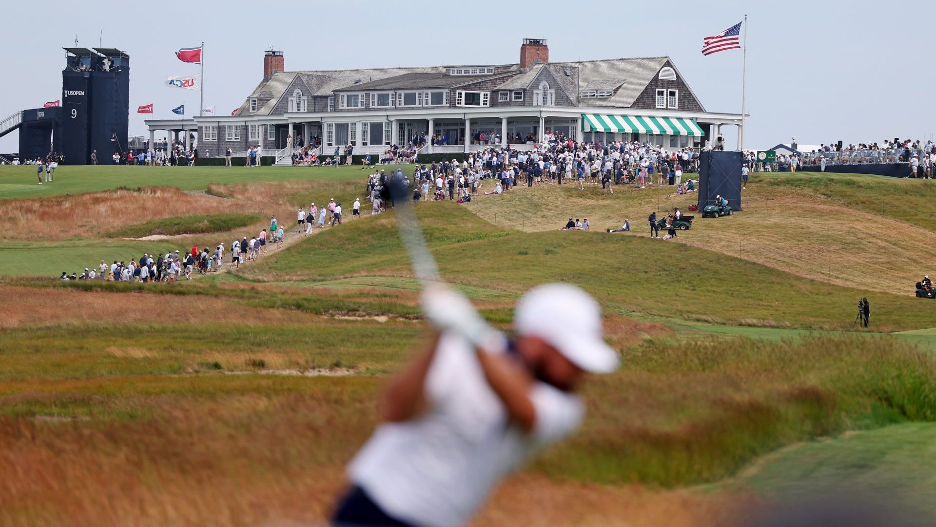 U.S. Open Tees Off With Smaller Crowds, but Plenty of Traffic