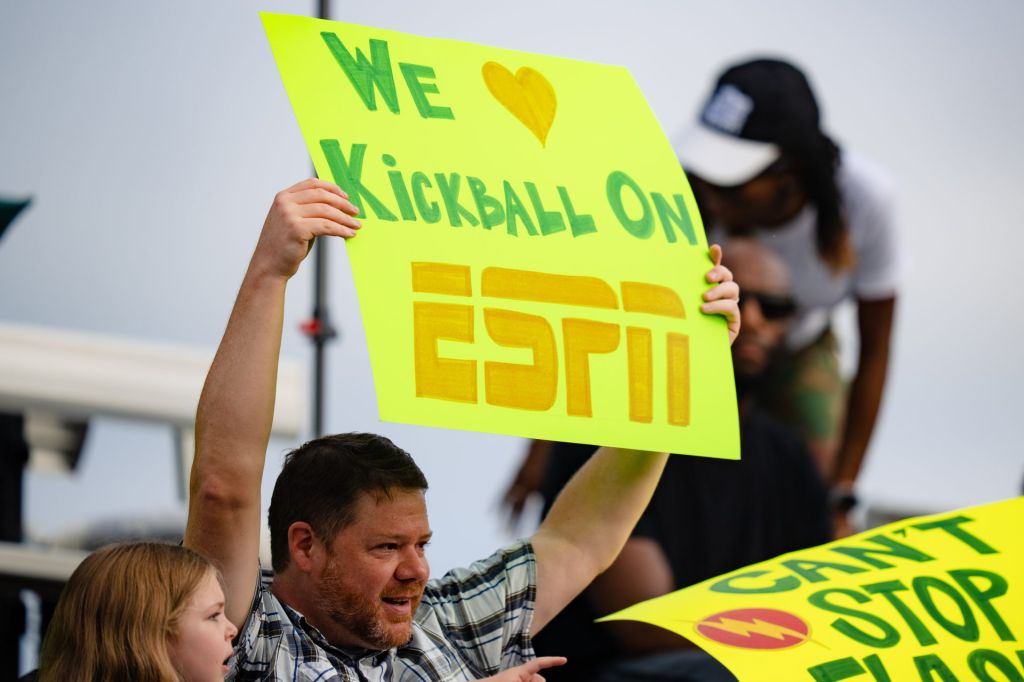 Rock Hill, SC - August 5, 2022 - Manchester Meadows: Fan during Turf Wars Kickball Invitational during the 2022 ESPN: The Ocho
