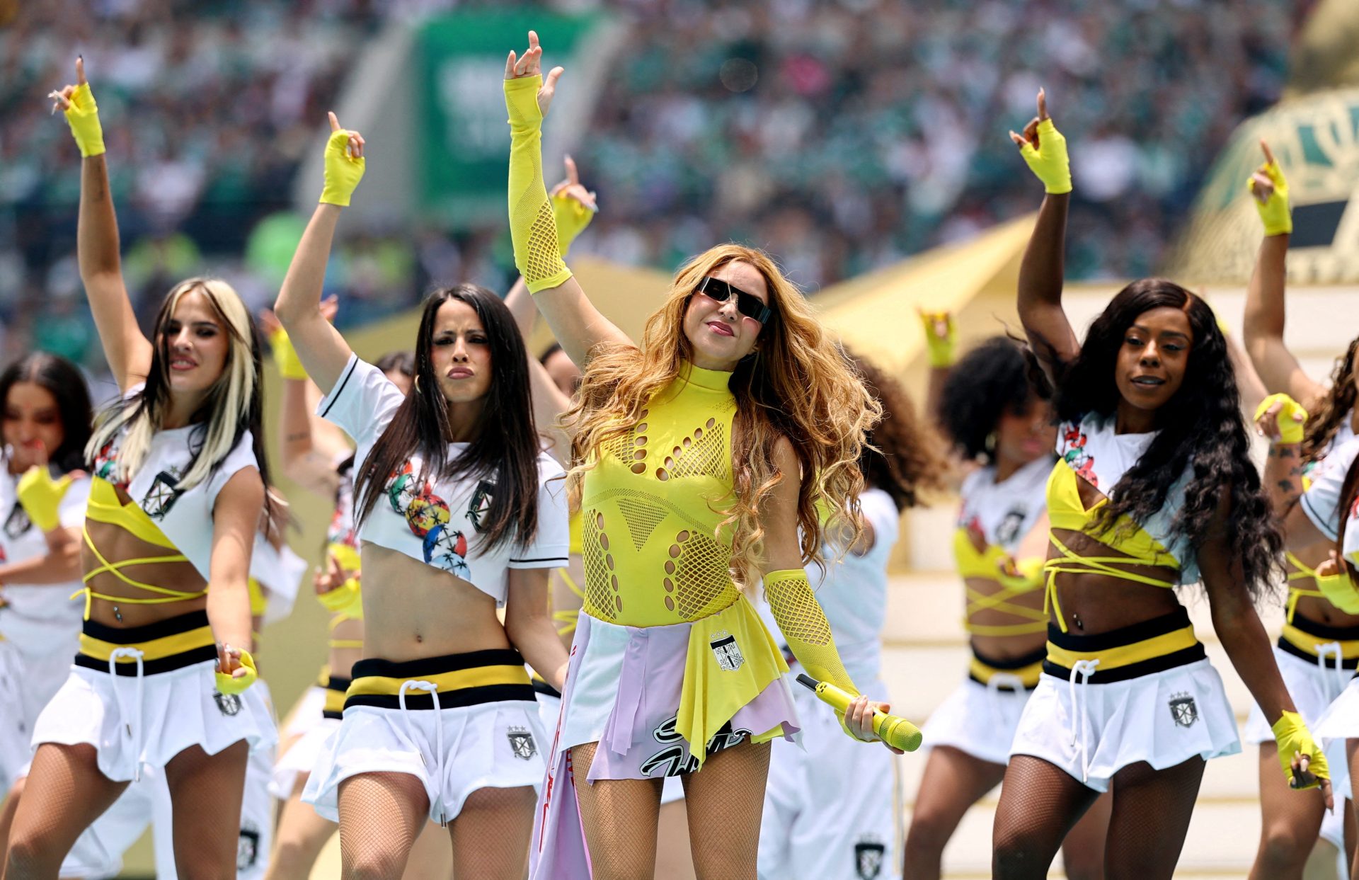 Soccer Football - FIFA World Cup 2026 - Group A - Mexico v South Africa - Estadio Azteca, Mexico City, Mexico - June 11, 2026 Shakira performs during the opening ceremony before the match
