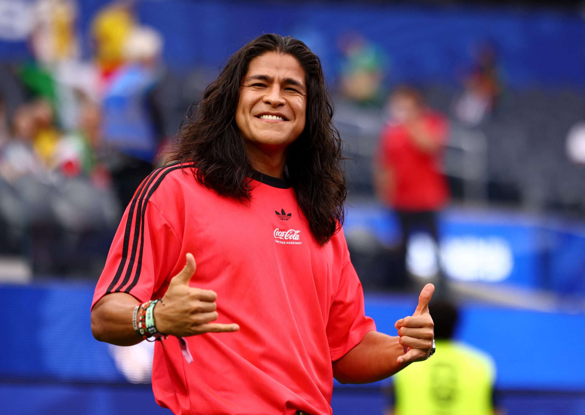 Soccer Football - FIFA World Cup 2026 - Round of 32 - South Africa v Canada - Los Angeles Stadium, Inglewood, California, U.S. - June 28, 2026 Cristo Fernandez inside the stadium before the match