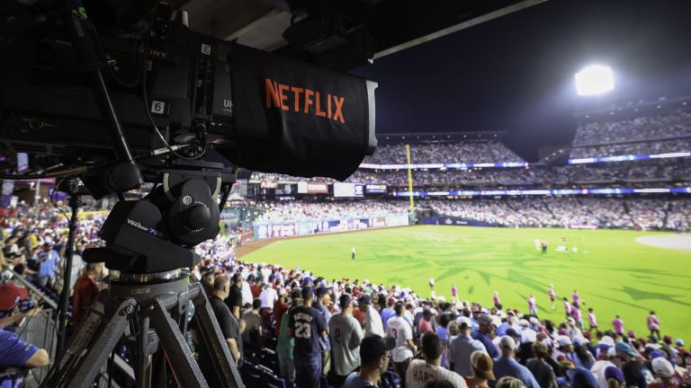 PHILADELPHIA, PENNSYLVANIA- JULY 13: during the Home Run Derby at Citizens Bank Park on July 13, 2026 in Philadelphia, Pennsylvania. (Photo by Heather Barry / Netflix)