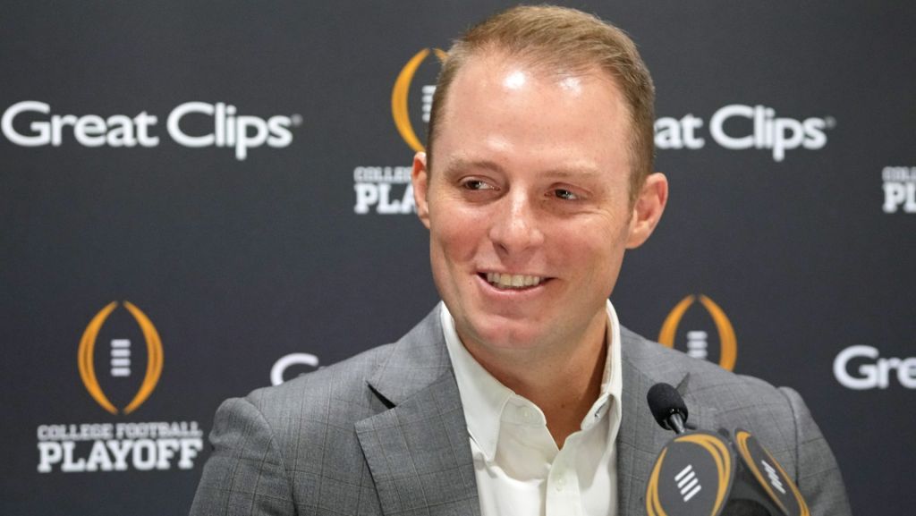 Jan 18, 2025; Atlanta, GA, USA; Greg McElroy during 2025 CFP National Championship Media Day at Georgia World Congress Center, Building A. Mandatory Credit: Kirby Lee-Imagn Images