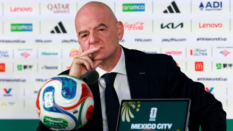 FIFA World Cup 2026 - FIFA President Gianni Infantino Press Conference - Estadio Azteca, Mexico City, Mexico - June 10, 2026 FIFA President Gianni Infantino during the press conference REUTERS/Henry Romero