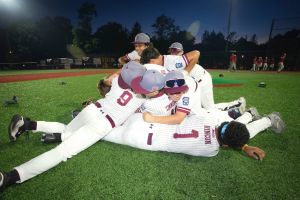 Bayonne celebrates after defeating Blackwood in the New Jersey Little League State Championships at the Cresskill Little League Baseball field, Aug 3, 2026, Cresskill, NJ, USA.