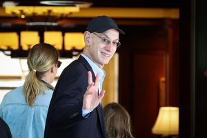 Adam Silver, NBA commissioner, attends the annual Allen and Co. Sun Valley Media and Technology Conference at the Sun Valley Resort in Sun Valley, Idaho, U.S., July 7, 2026.