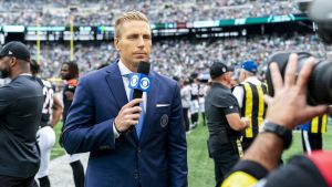 CBS Sports NFL B Team covering the Cincinnati Bengals versus New York Jets at MetLife Stadium on September 25, 2022.