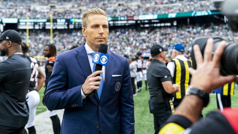 CBS Sports NFL B Team covering the Cincinnati Bengals versus New York Jets at MetLife Stadium on September 25, 2022.