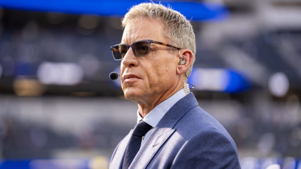 Inglewood, CA - October 12, 2026 - SoFi Stadium: Troy Aikman prior to a regular season Monday Night Football game.